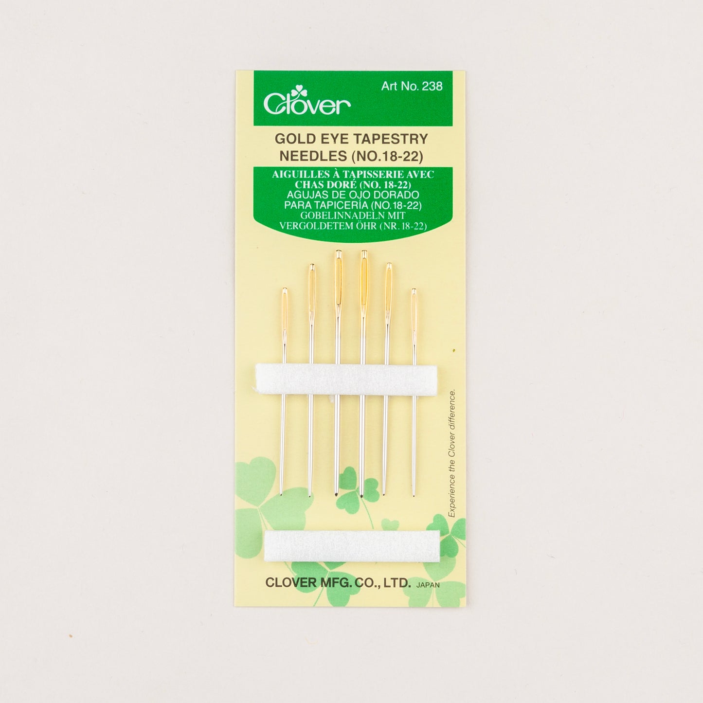 Clover Gold Eye Tapestry Needles