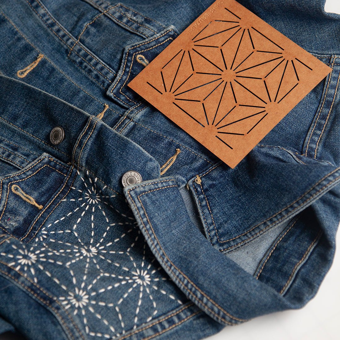 Asanoha Sashiko Stencil - Miniature Rhino