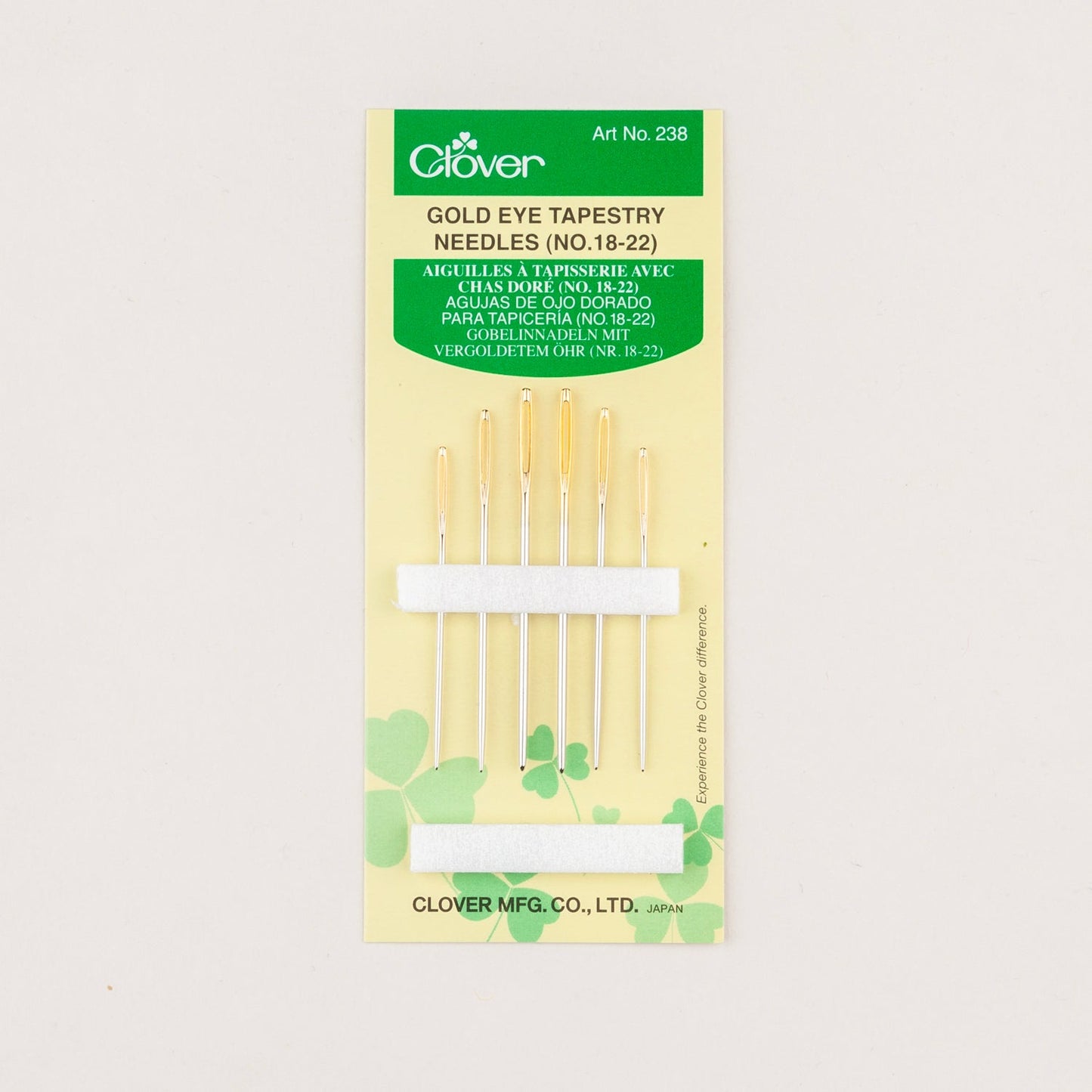 Clover Gold Eye Tapestry Needles - Miniature Rhino