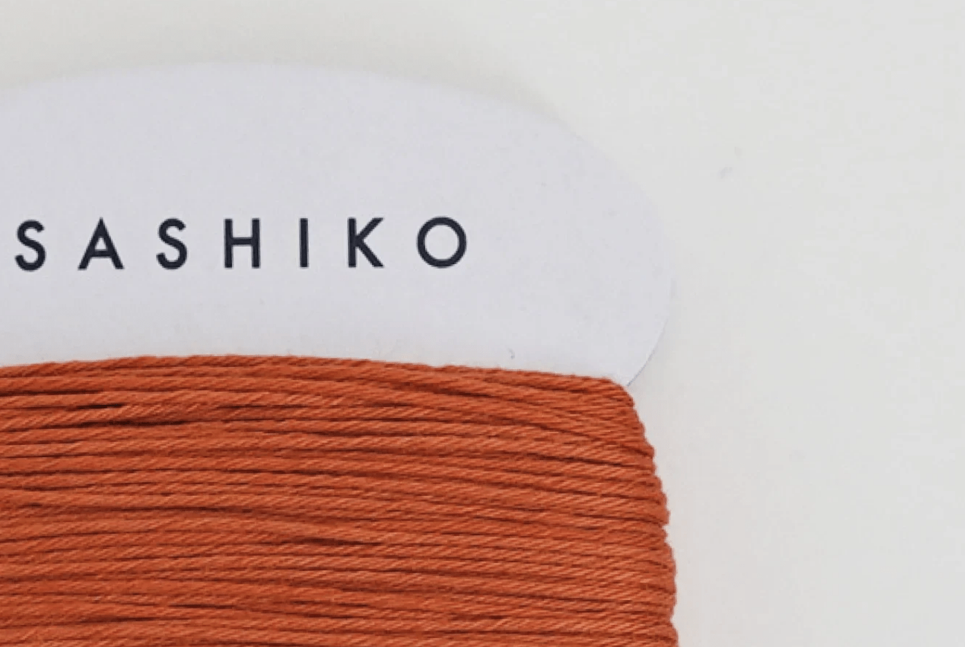 Medium Daruma Sashiko Thread Card - Miniature Rhino