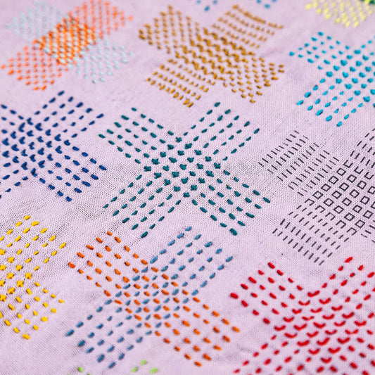 Miniature Rhino Pattern Club Embroidery Sampler - Darn Charms - Miniature Rhino