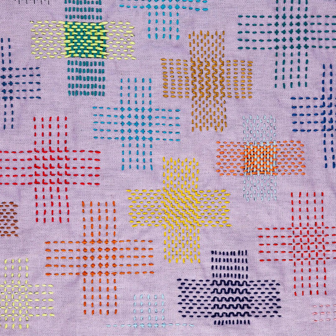 Miniature Rhino Pattern Club Embroidery Sampler - Darn Charms - Miniature Rhino