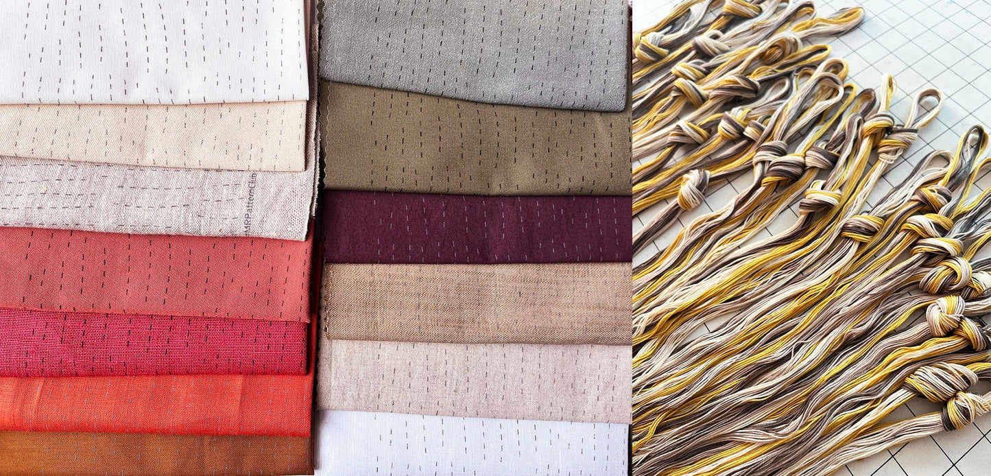 MR Pattern Club Stitch Sampler - Hills - Miniature Rhino