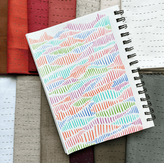 MR Pattern Club Stitch Sampler - Hills - Miniature Rhino