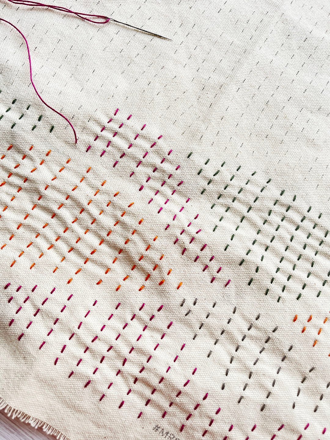 MR Pattern Club Stitch Sampler - Hills - Miniature Rhino