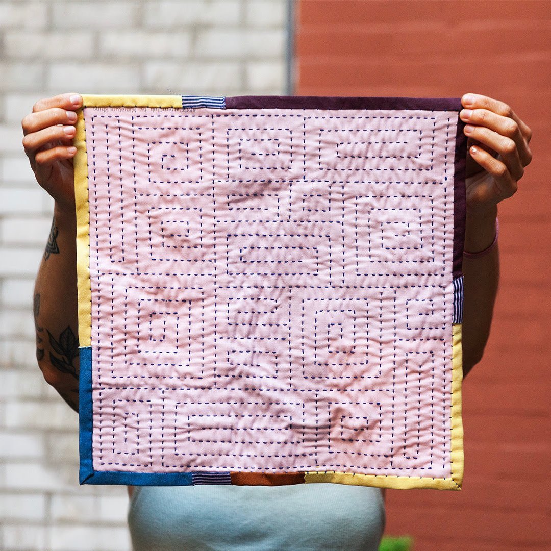 MR Pattern Club Stitch Sampler - Swirl - Miniature Rhino