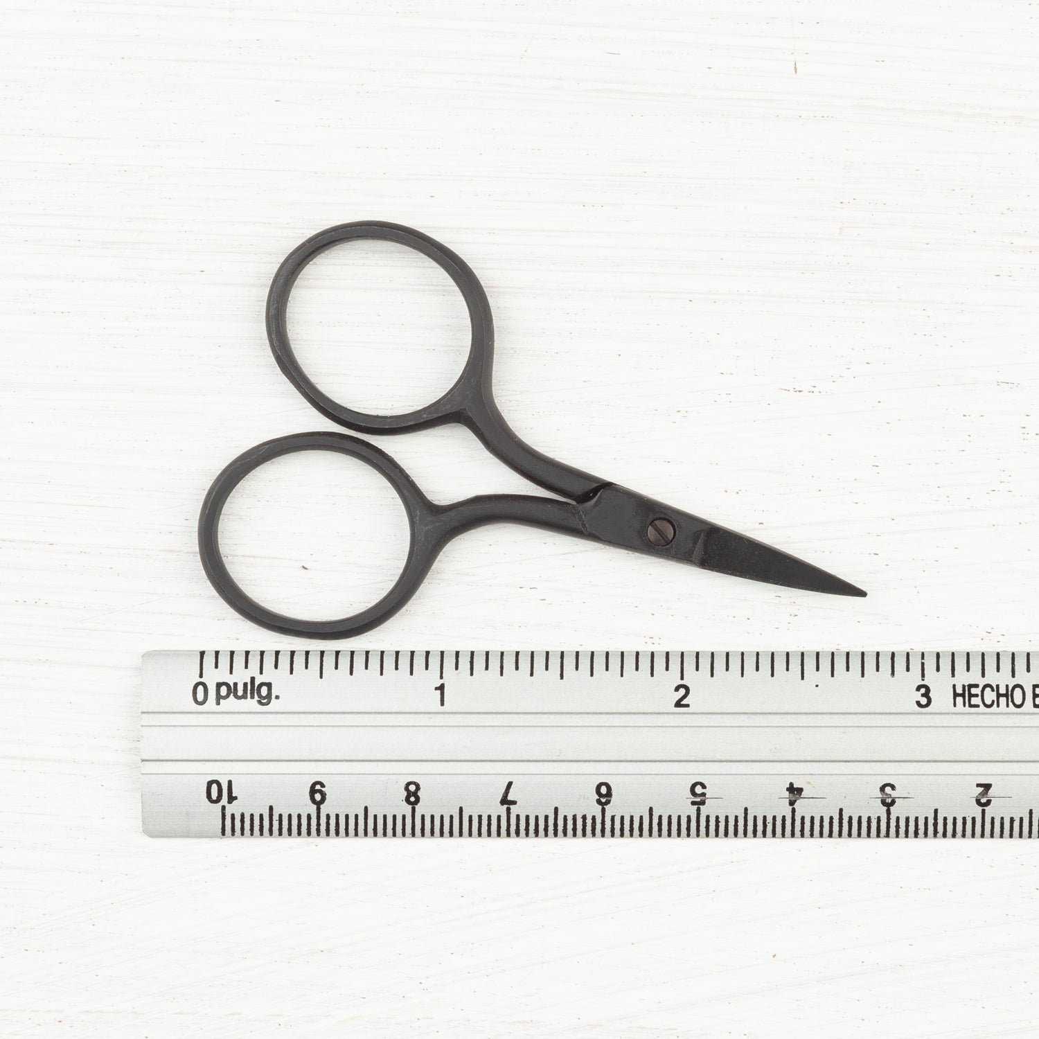 Needle Point Black Matte Scissors - Miniature Rhino