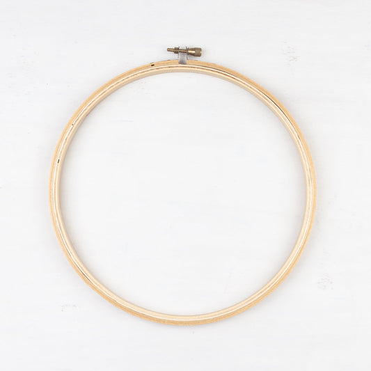 8 - Inch Wood Embroidery Hoop - Miniature Rhino