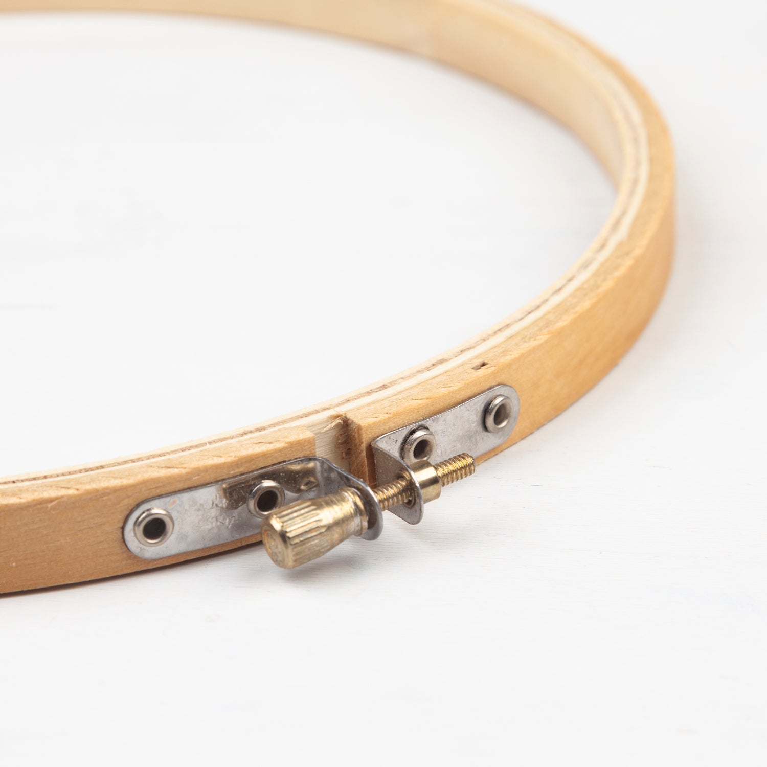 8 - Inch Wood Embroidery Hoop - Miniature Rhino