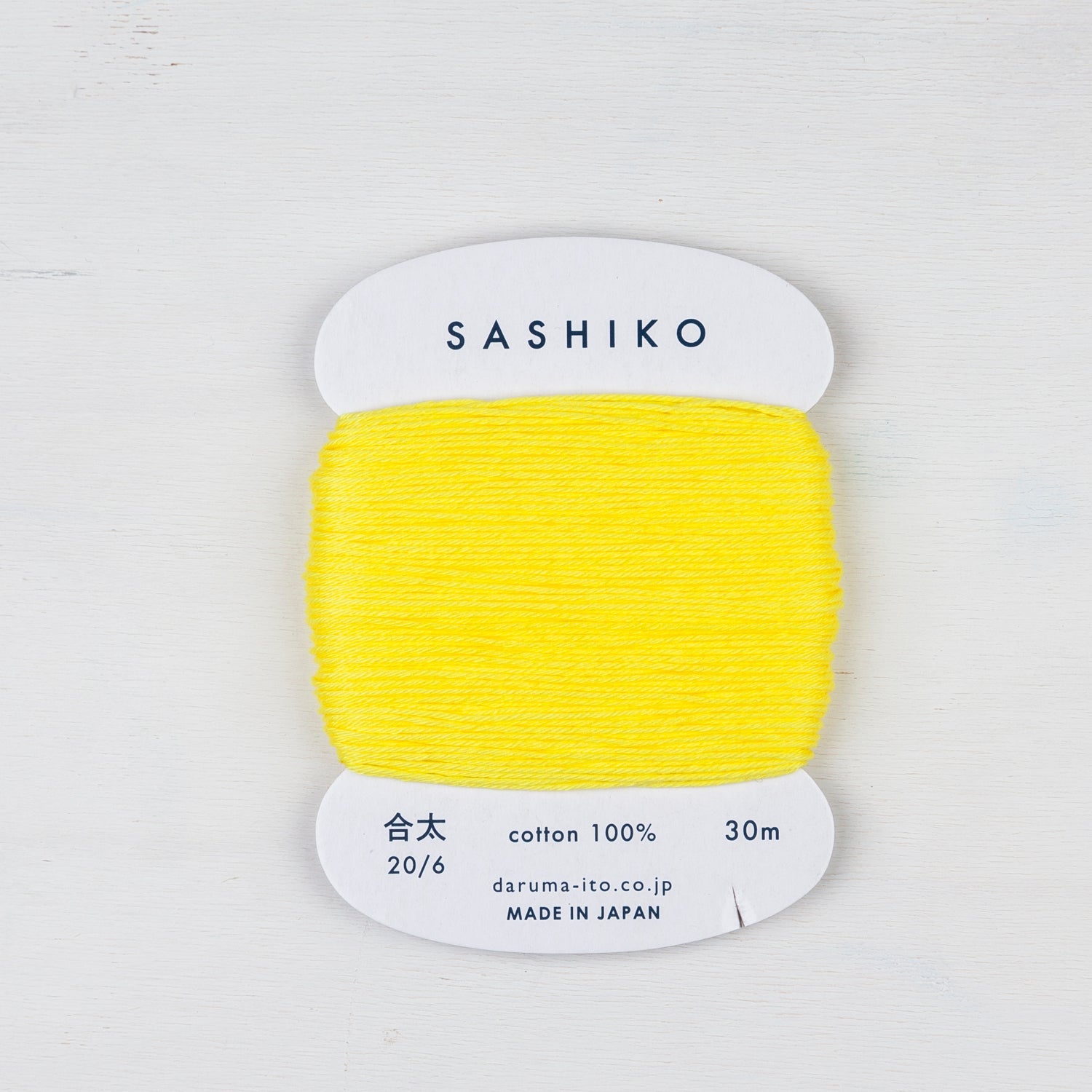 Medium Daruma Sashiko Thread Card - Miniature Rhino