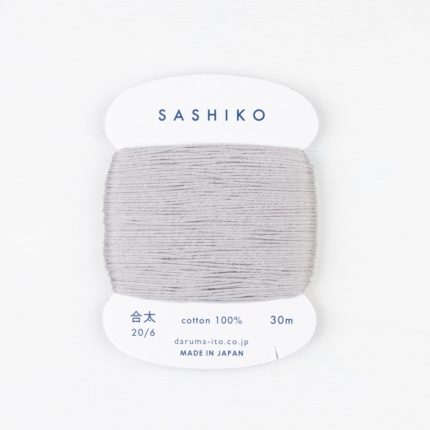 Medium Daruma Sashiko Thread Card - Miniature Rhino