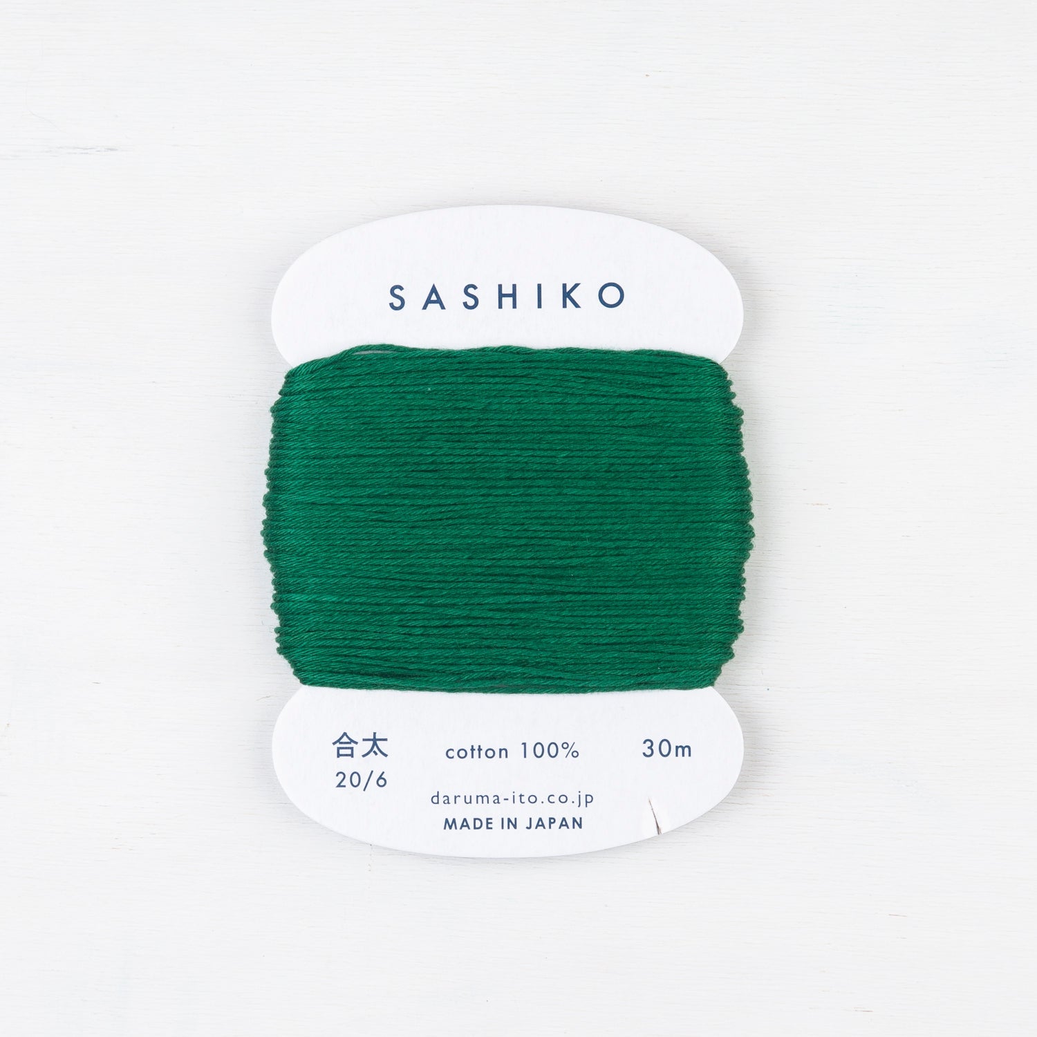 Medium Daruma Sashiko Thread Card - Miniature Rhino