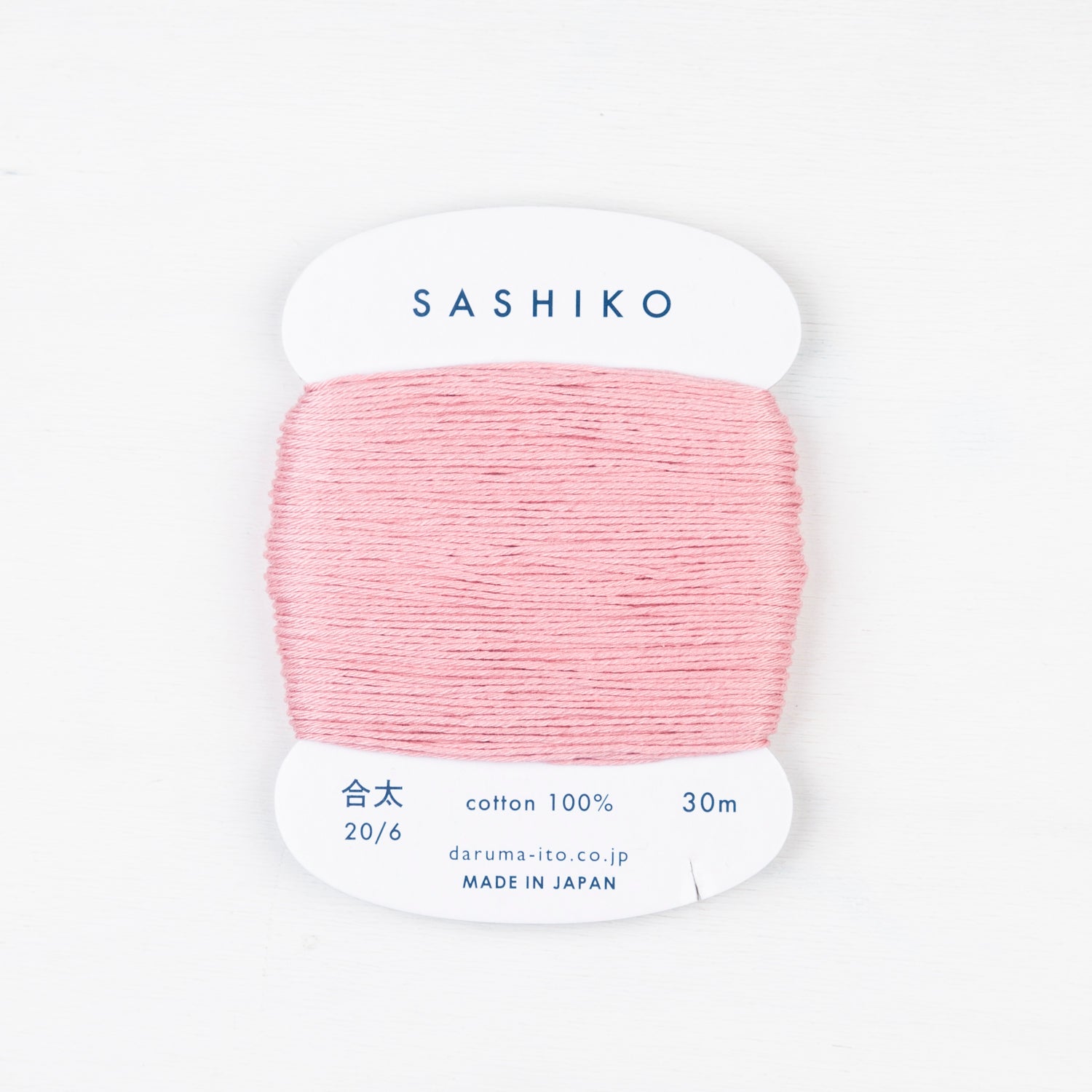 Medium Daruma Sashiko Thread Card - Miniature Rhino