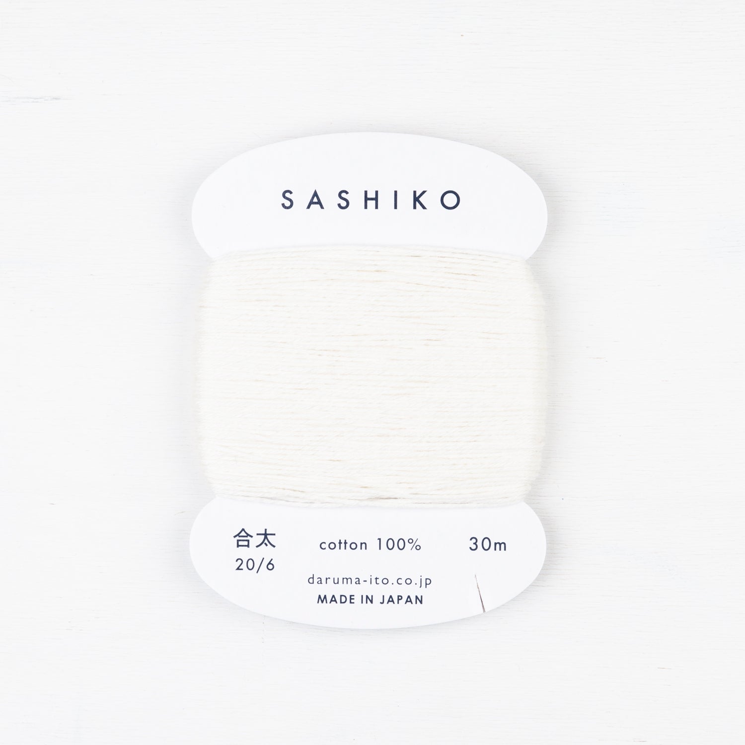 Medium Daruma Sashiko Thread Card - Miniature Rhino