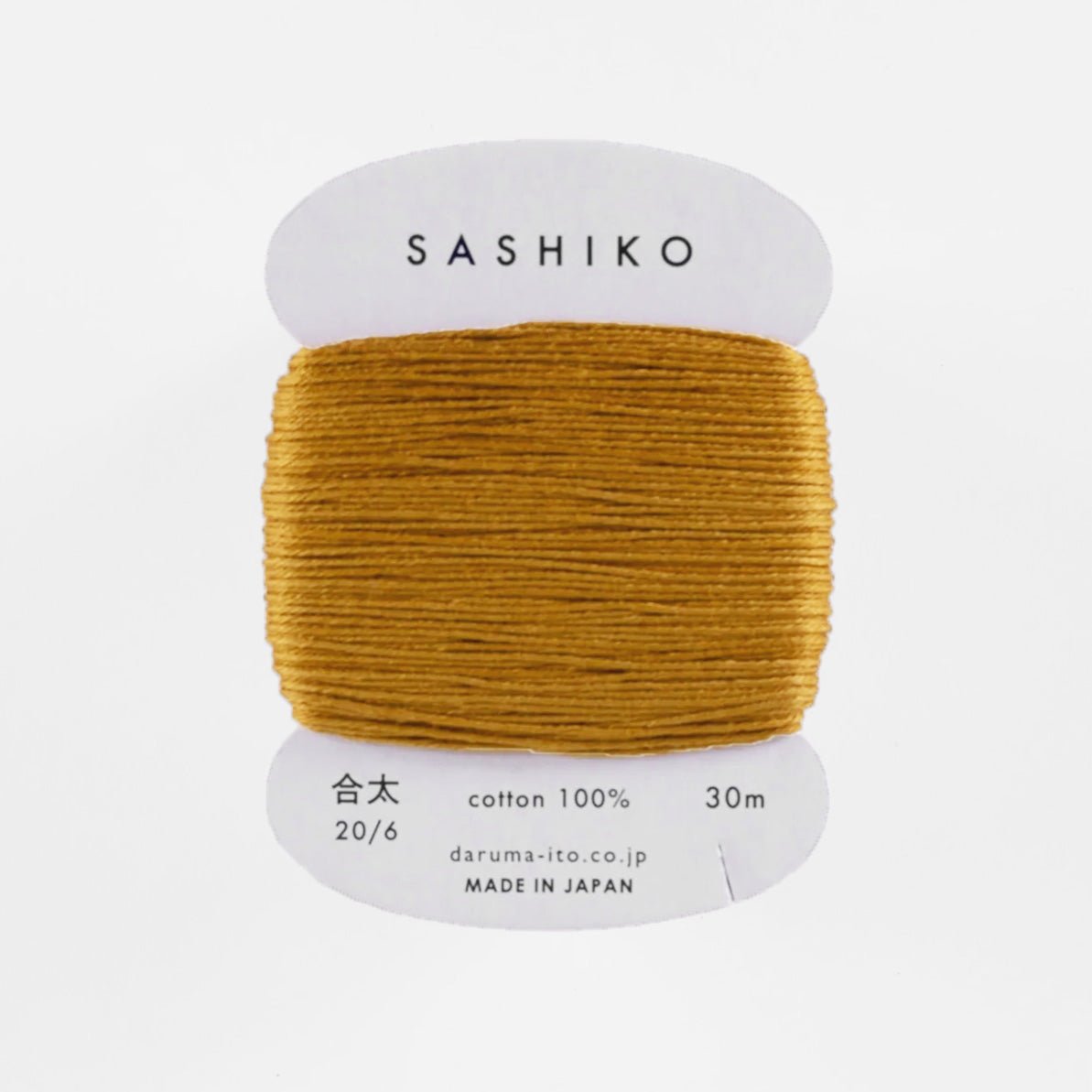 Medium Daruma Sashiko Thread Card - Miniature Rhino