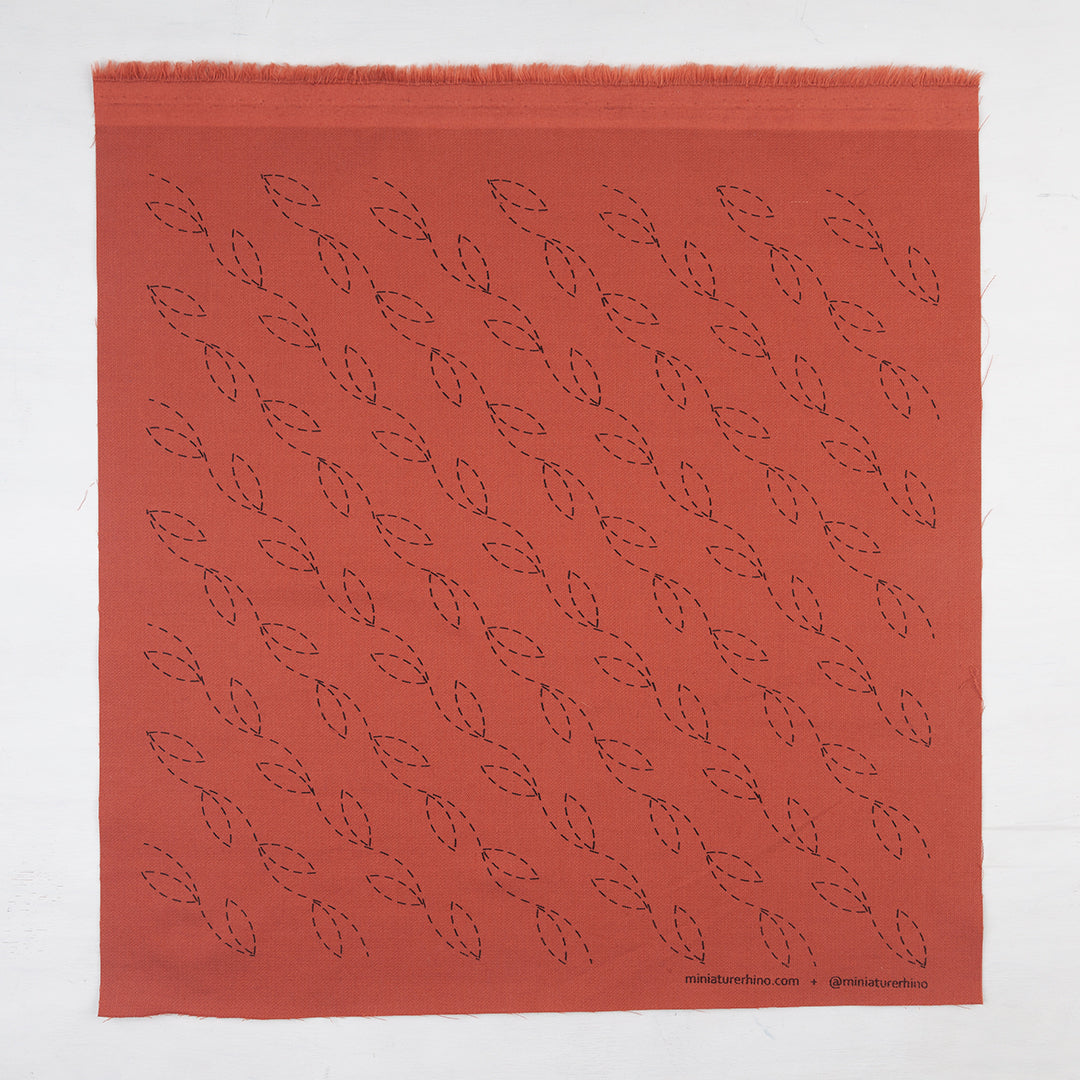Vines- Silk Screened Embroidery Pattern