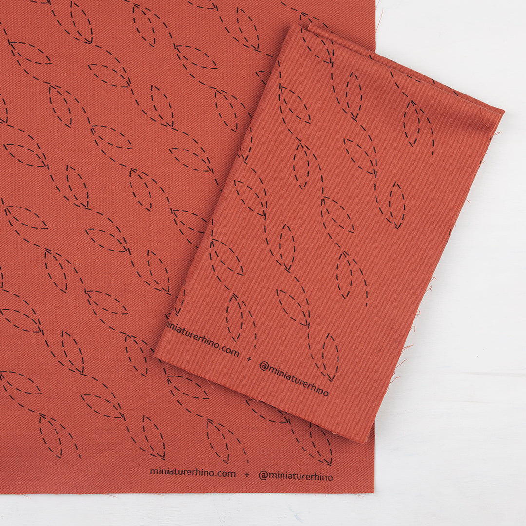 Vines- Silk Screened Embroidery Pattern