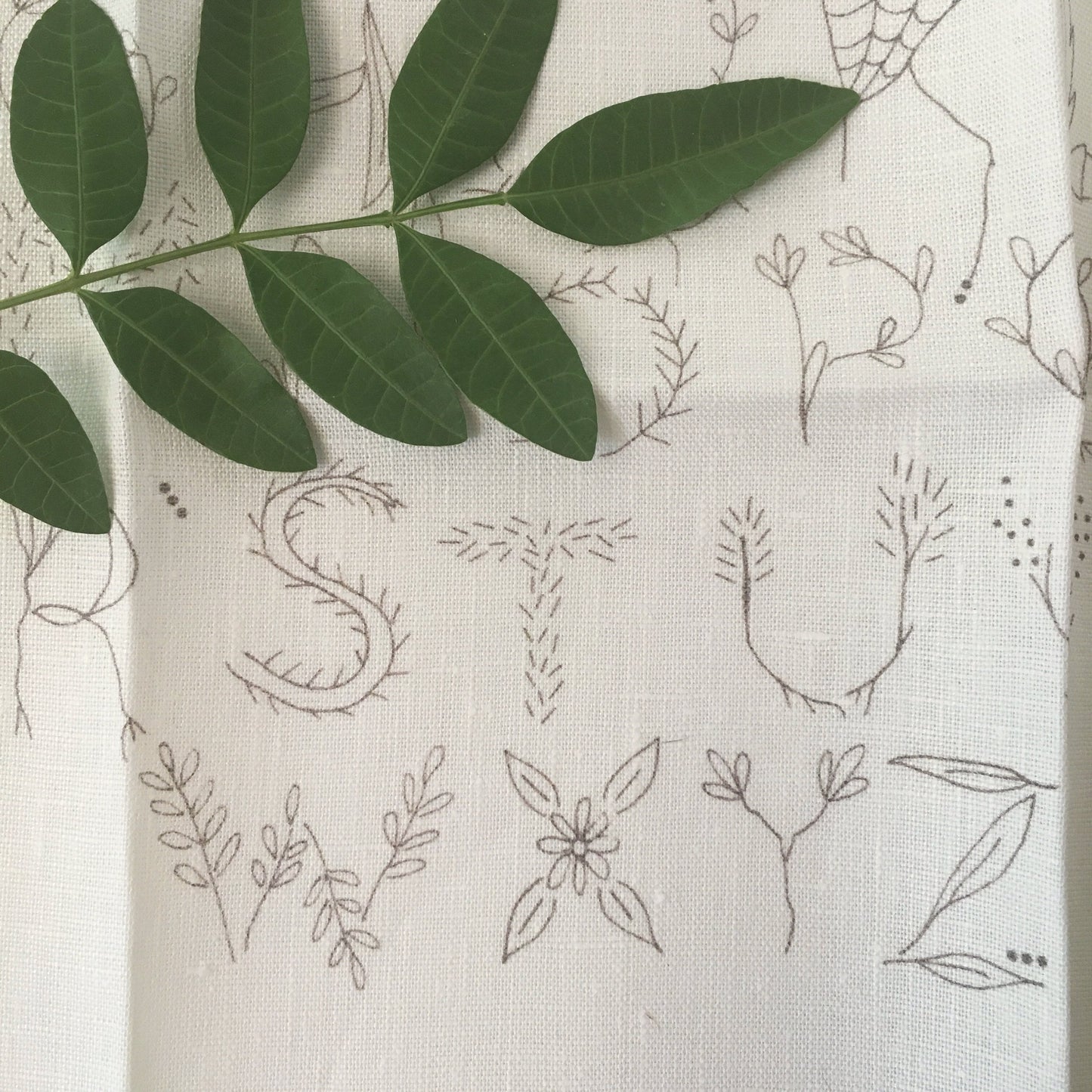 Nature Inspired Alphabet Sampler - Miniature Rhino
