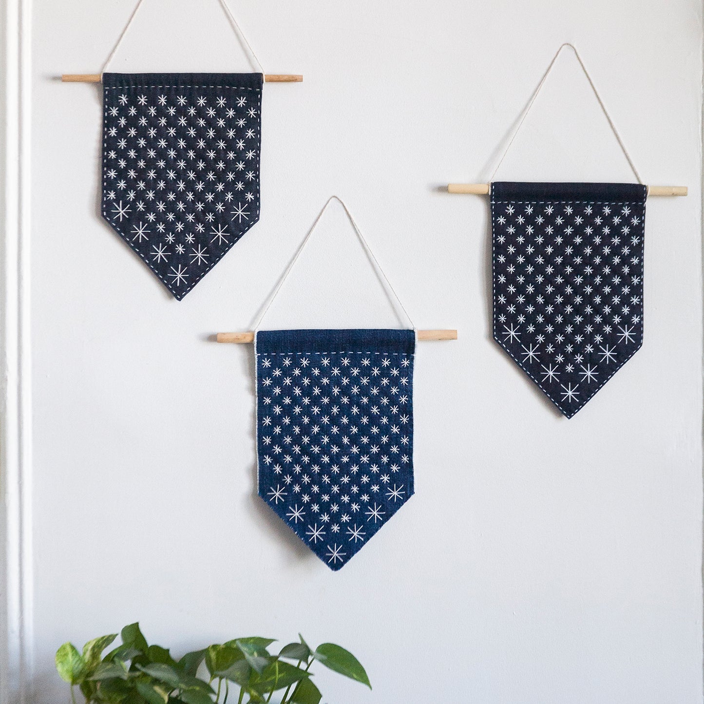 DIY Starry Sashiko Banner Kit