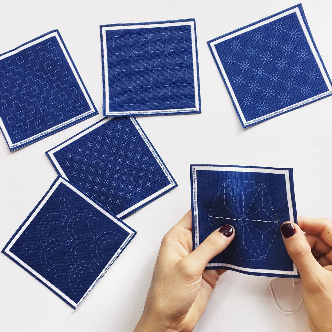 Sashiko Mini Sampler Kit - Miniature Rhino