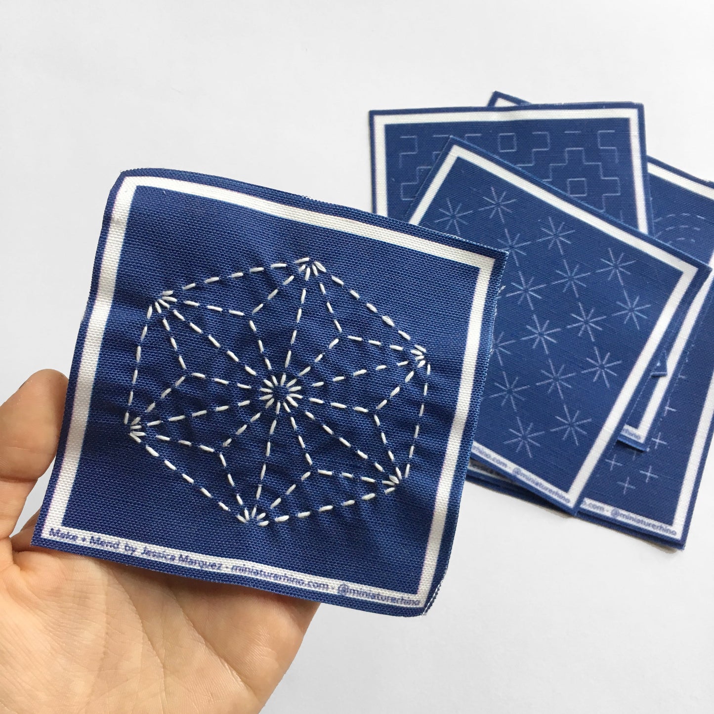 Sashiko Mini Sampler Kit - Miniature Rhino