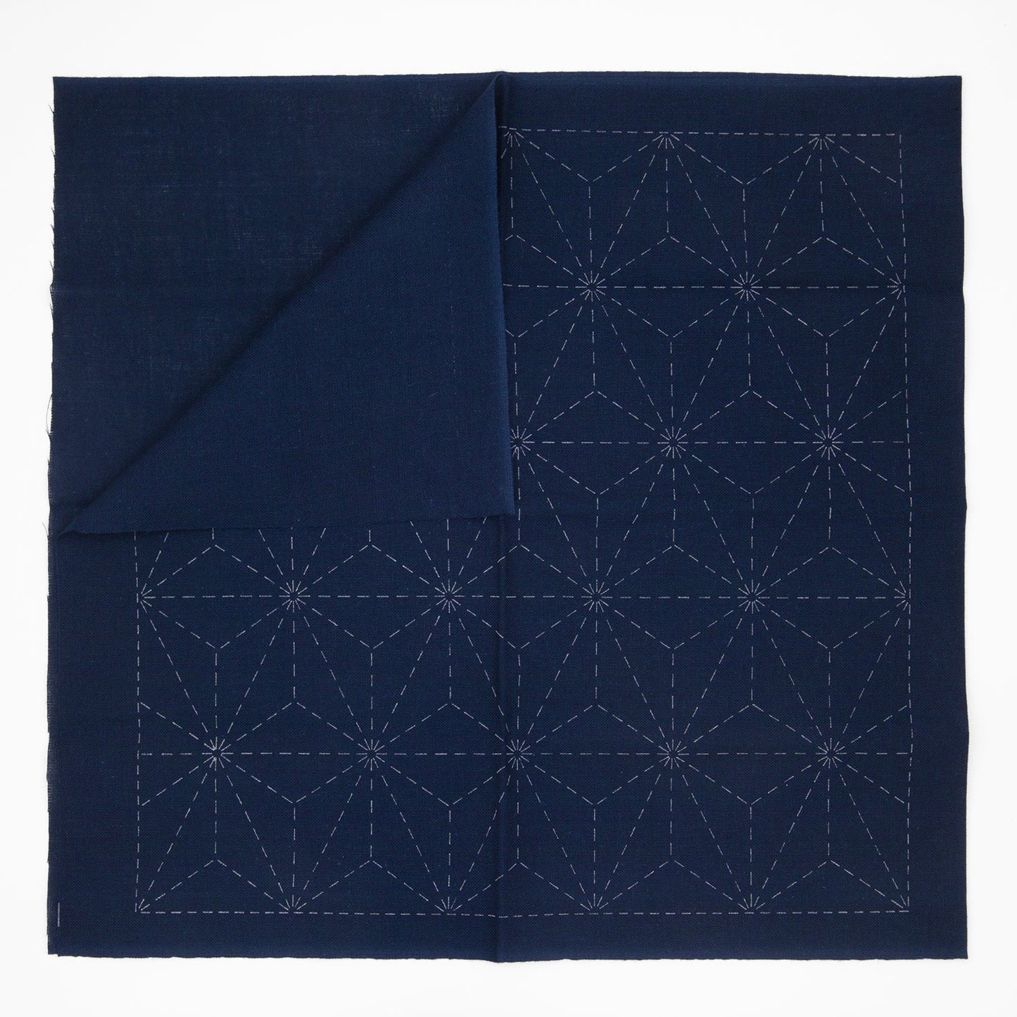 Sashiko Sampler - Asa - no - hana (Hemp Leaf Pattern) - Miniature Rhino