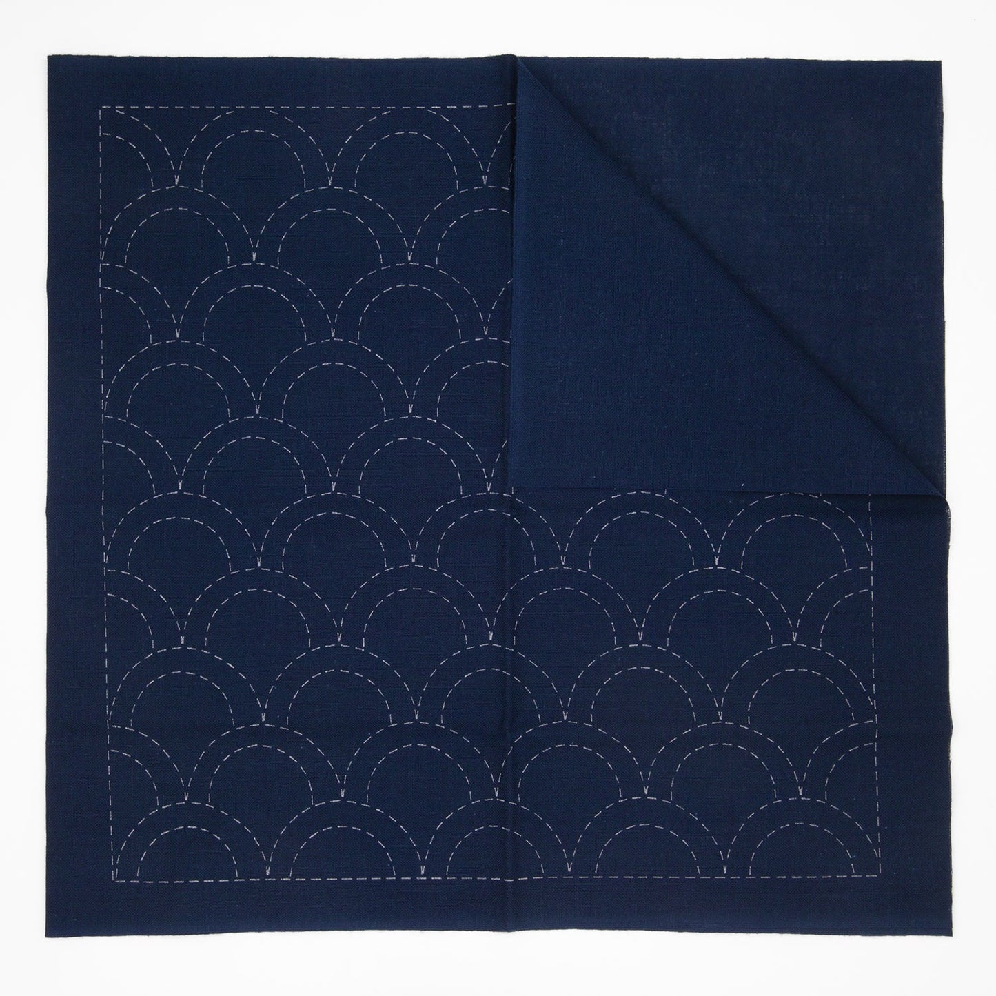 Sashiko Sampler - Seikai - ha (Ocean Waves) - Miniature Rhino