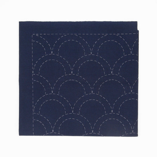 Sashiko Sampler - Seikai - ha (Ocean Waves) - Miniature Rhino