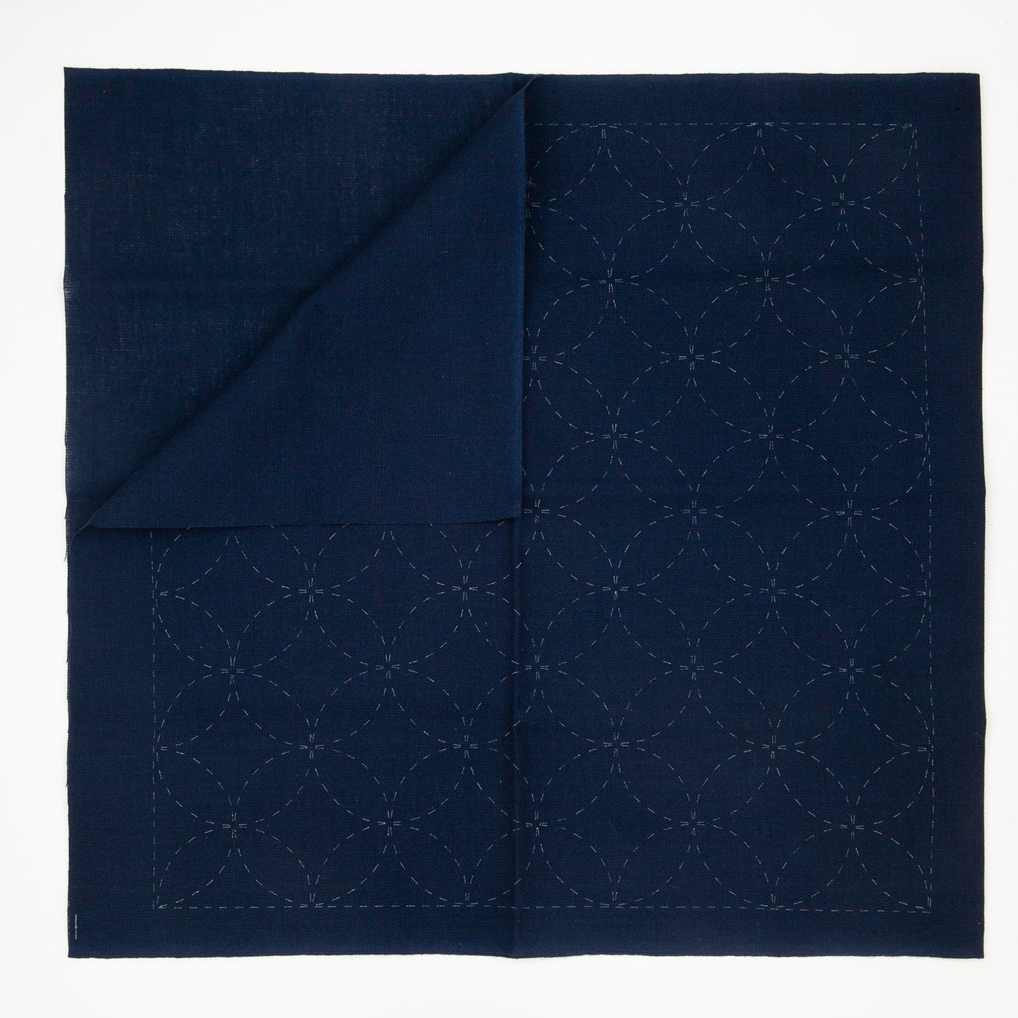 Sashiko Sampler - Shippo - tsunagi (Linked Seven Treasures) - Miniature Rhino