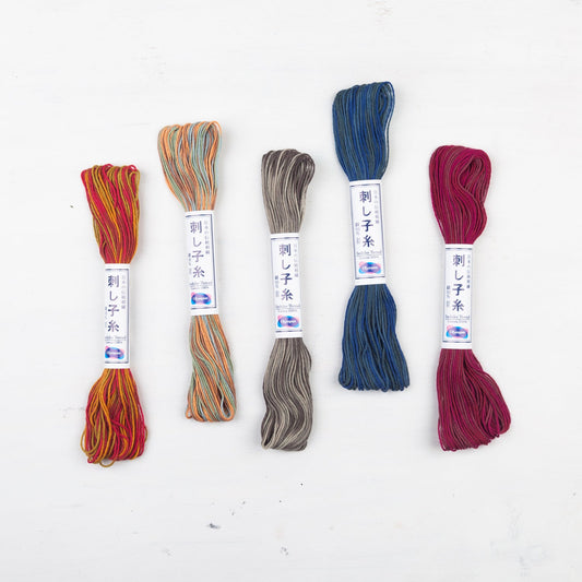 Short - pitch Variegated Sashiko Thread 22 yard - Miniature Rhino