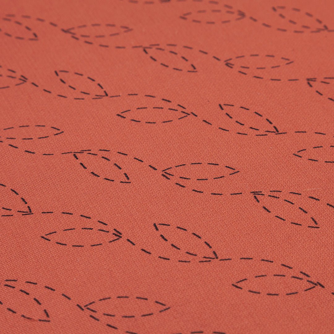 Vines - Silk Screened Embroidery Pattern - Miniature Rhino