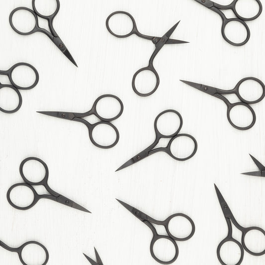 Needle Point Black Matte Scissors