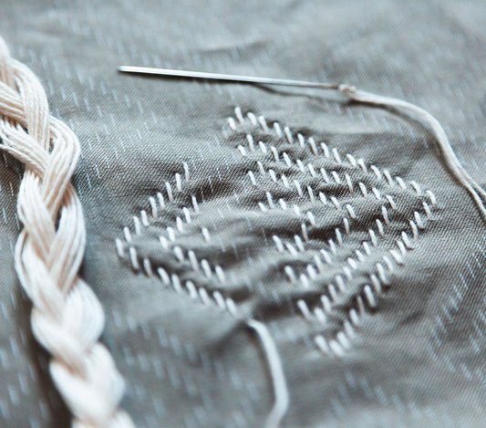 Darning- Silk Screened Embroidery Pattern