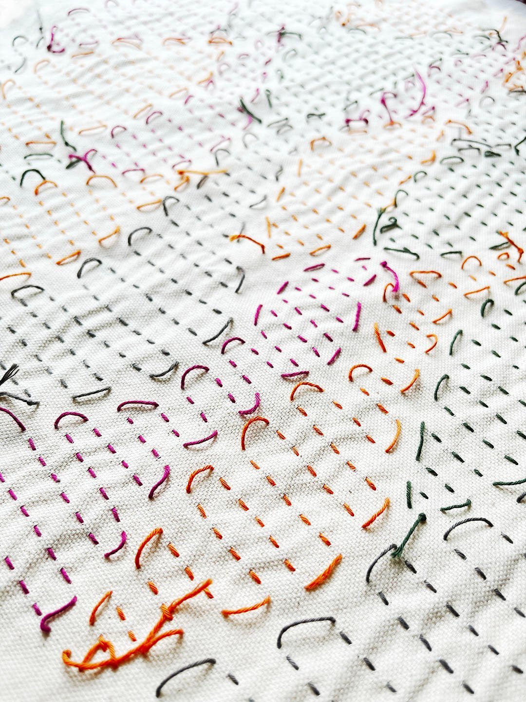 MR Pattern Club Stitch Sampler - Hills - Miniature Rhino