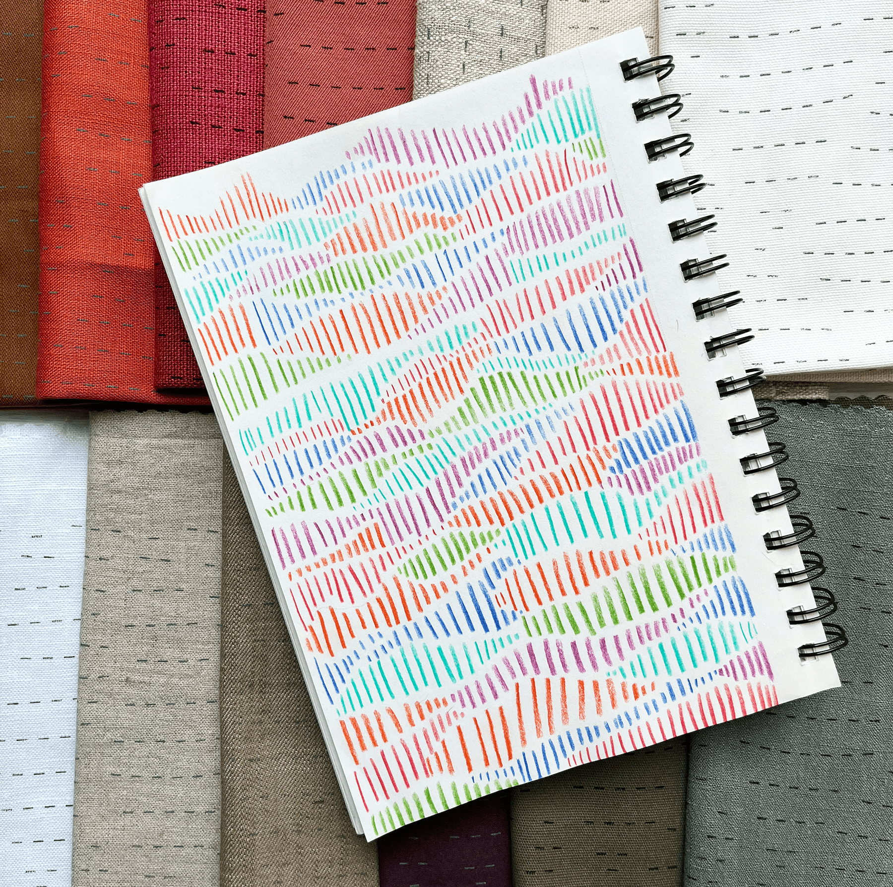 MR Pattern Club Stitch Sampler - Hills - Miniature Rhino