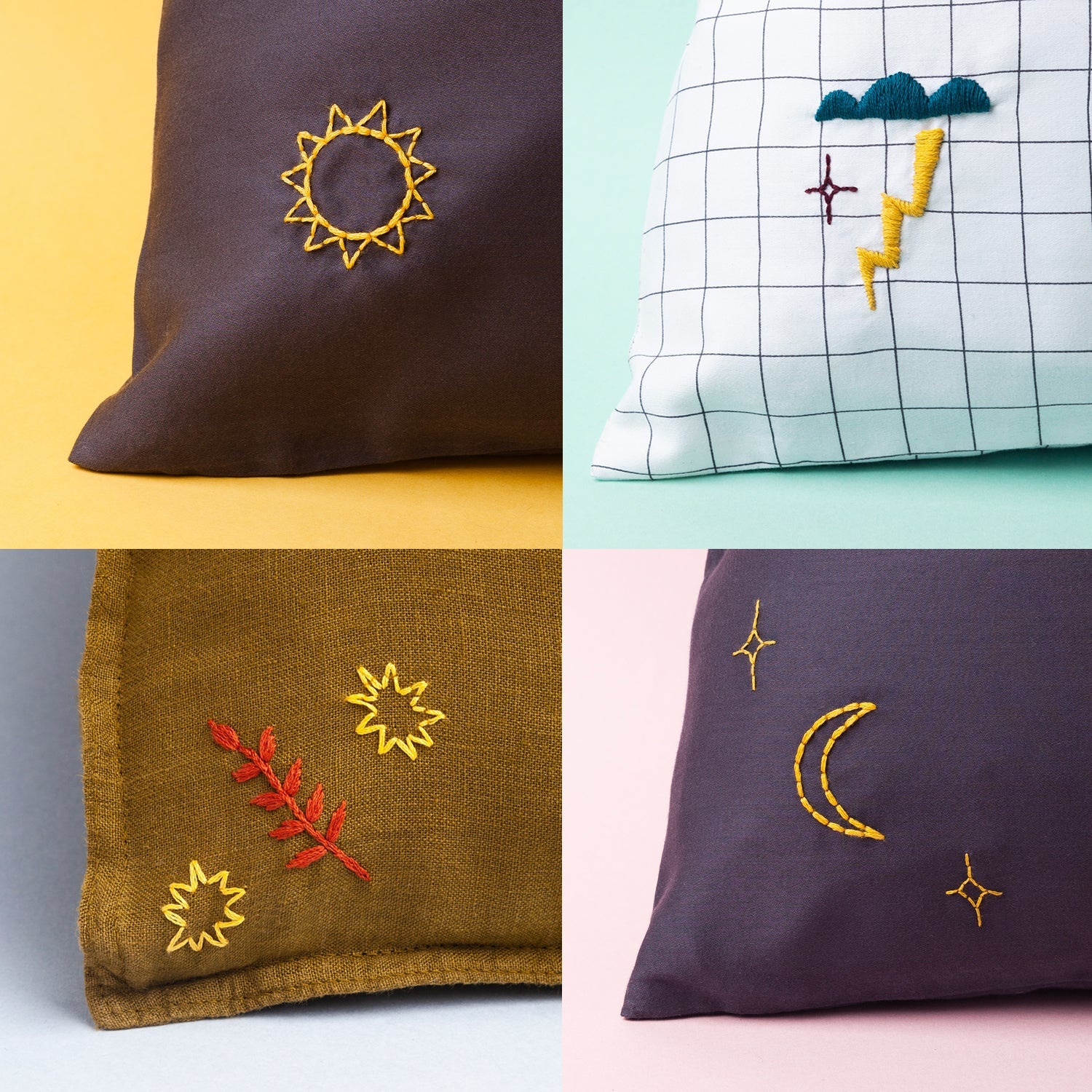 Intro to Embroidery Kit - Miniature Rhino