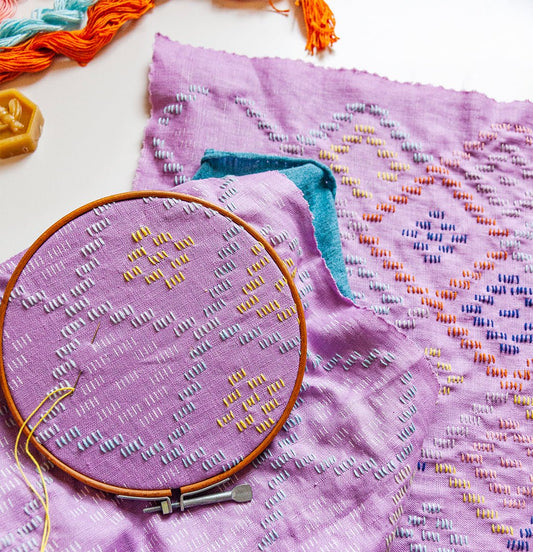 MR Pattern Club Taos Stitch Sampler - Miniature Rhino