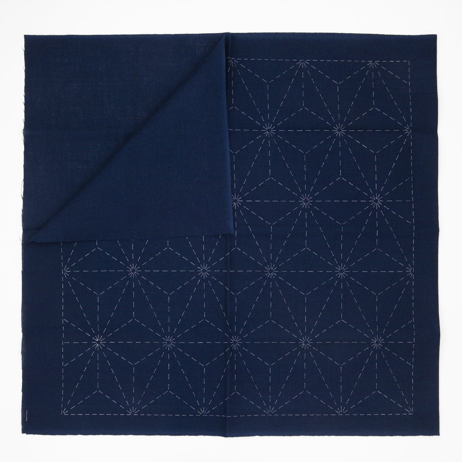Sashiko Sampler - Asa - no - hana (Hemp Leaf Pattern) - Miniature Rhino