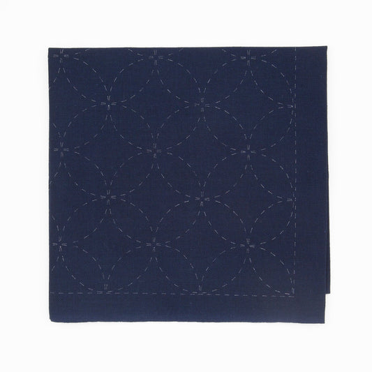 Sashiko Sampler - Shippo - tsunagi (Linked Seven Treasures) - Miniature Rhino